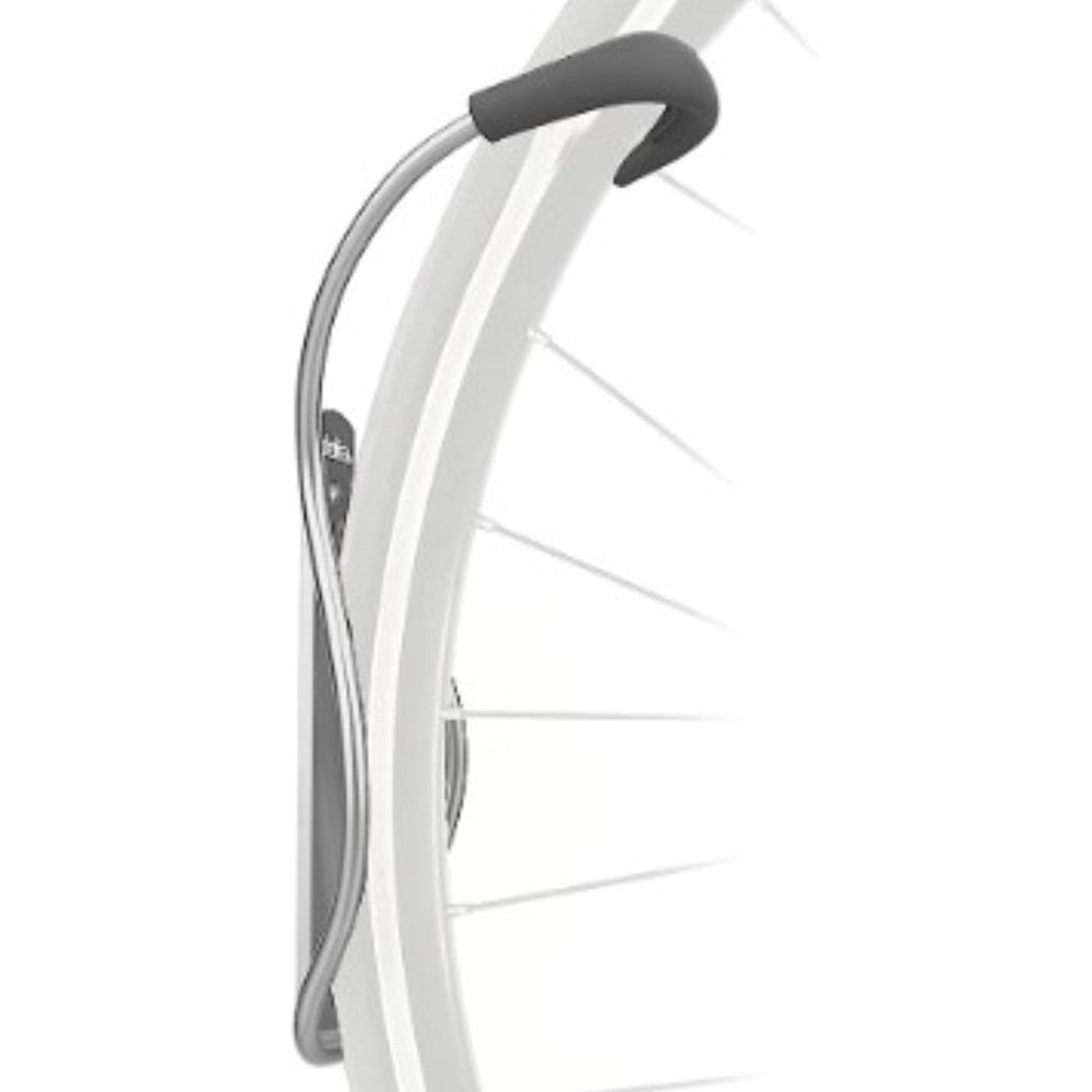 Bike Rack Wall Mount with Tire Tray -  Vertical Hanger Hook Design